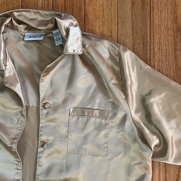 Silk Gold Button Down - Picture 2 of 3